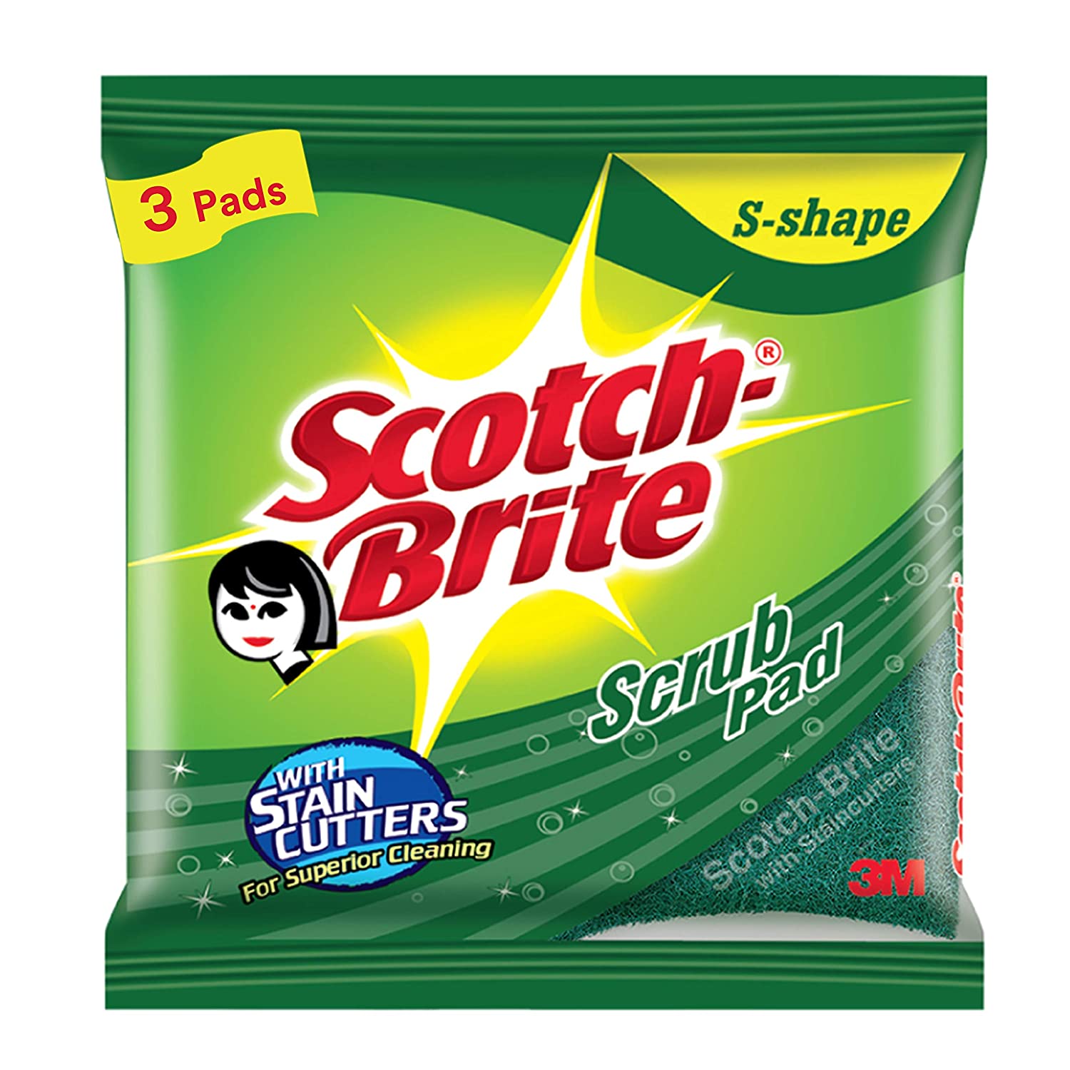 Scotch Brite Scrub Large 2+ Pack - 1 pcs avalaible for home